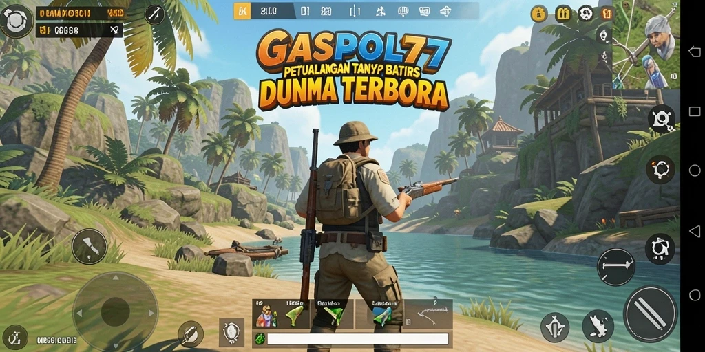 Screenshot utama GASPOL77 menampilkan imersi gameplay di dunia terbuka.
