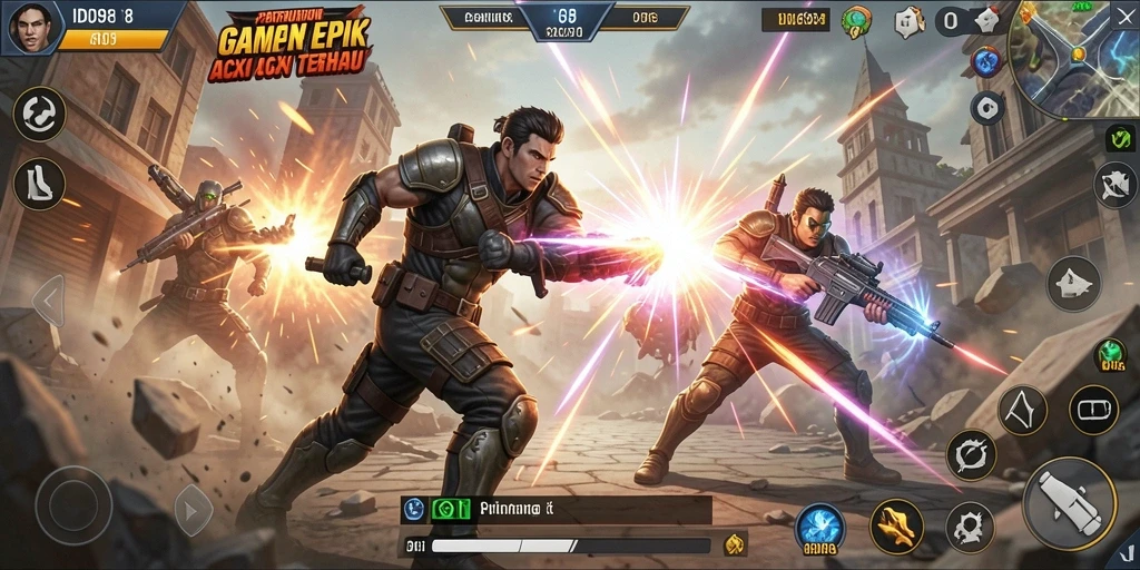 Tampilan gameplay ID098 yang penuh aksi dan seru.
