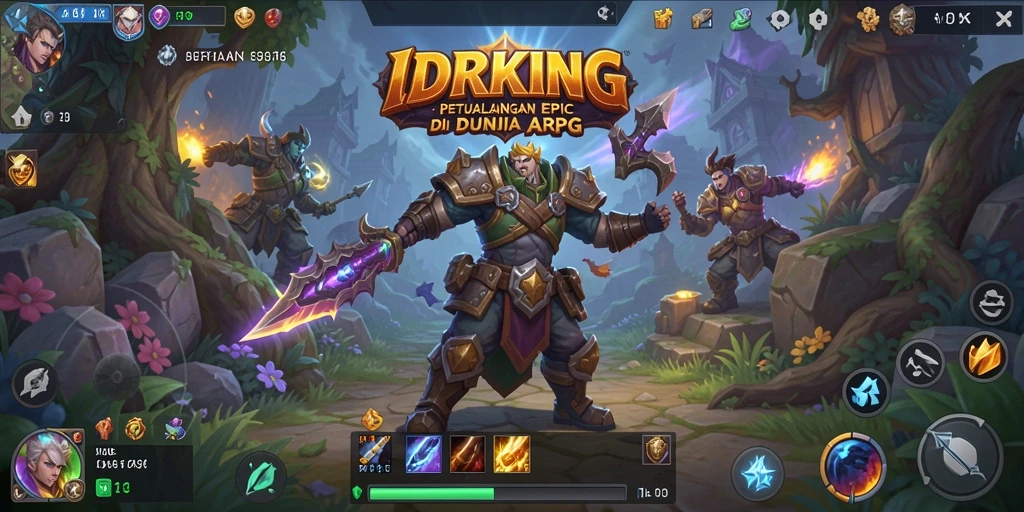 Tampilan memukau dari gameplay ARPG IDRKING yang mengasyikkan.