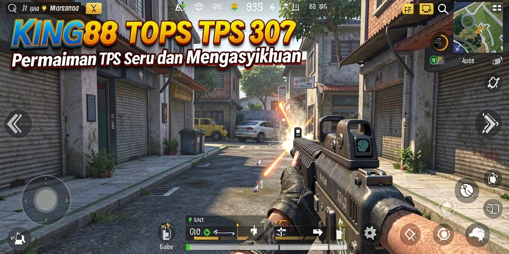 Screenshot KING88 menunjukkan aksi tempur intens dalam TPS.