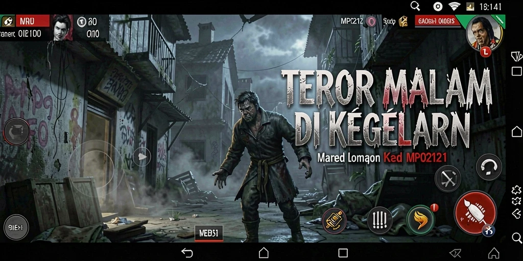 Tampilan gameplay menyeramkan di MPO2121 dengan atmosfer kegelapan yang mencekam.