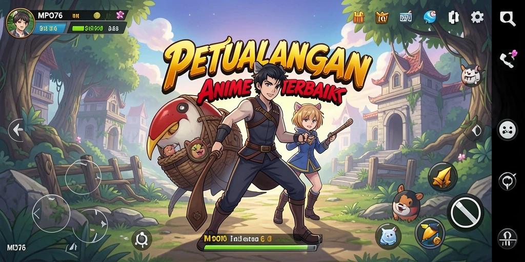 Tampilan gameplay MPO76 yang menakjubkan dalam dunia Anime.