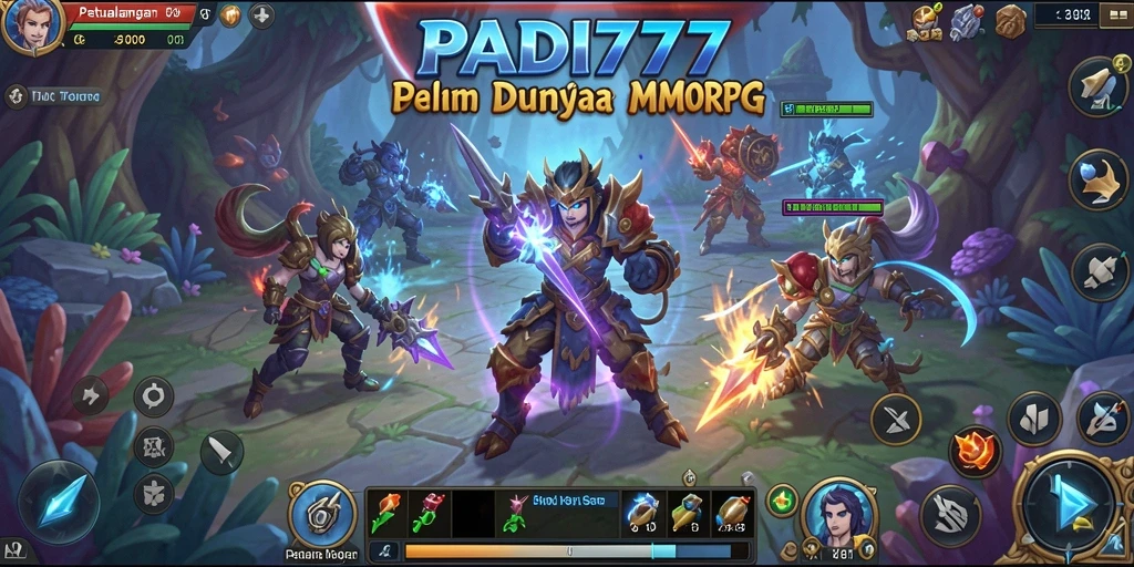 Tampilan menarik dari gameplay MMORPG PADI777 dengan aksi seru.