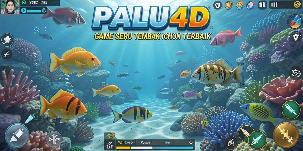 Tangkapan layar menunjukkan aksi seru dalam bermain Tembak Ikan.