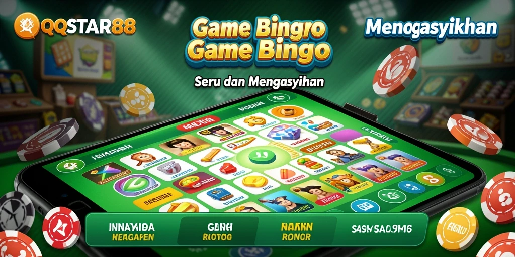 Tampilan gameplay Bingo yang seru dan interaktif di QQSTAR88.