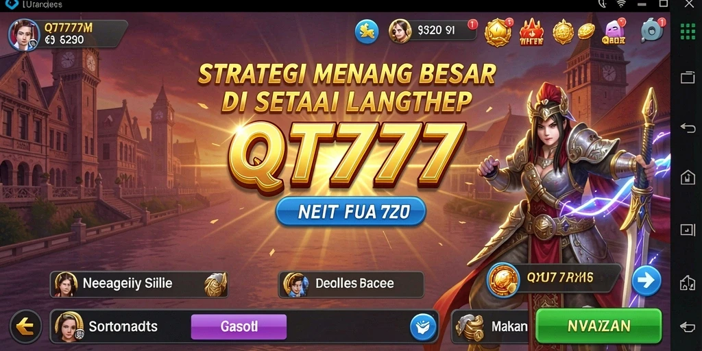 Tampilan gameplay QT777 yang mendebarkan dan penuh strategi.
