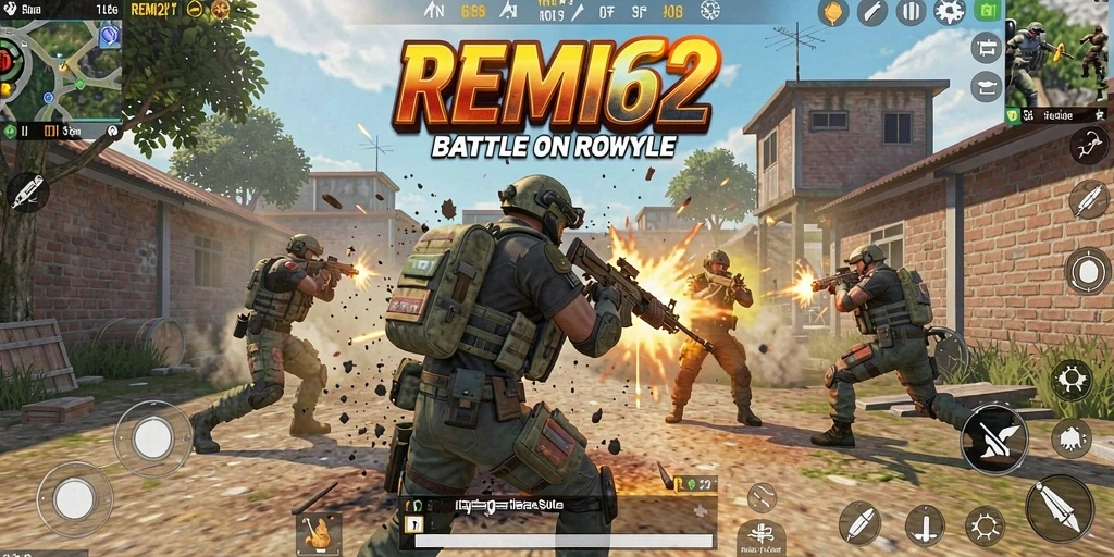 Tangkapan layar gameplay yang menampilkan aksi seru di REMI62.