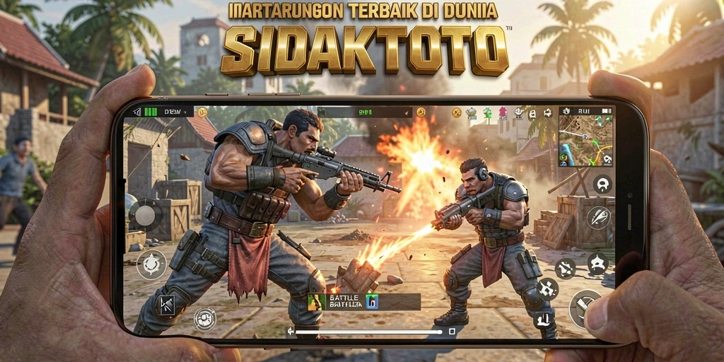 Screenshot gameplay SIDAKTOTO yang menampilkan intensitas pertempuran Battle Royale.