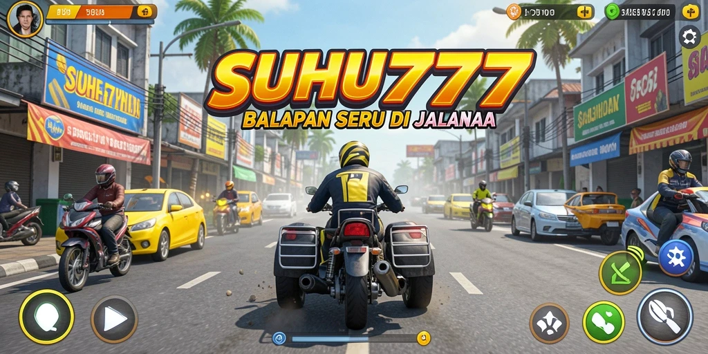 Gameplay balapan menarik di SUHU777 dengan grafis memukau.