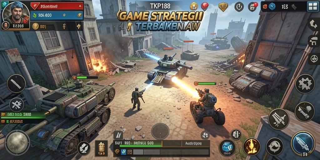Tampilan gameplay seru dalam TKP188 yang menguji strategi pemain.
