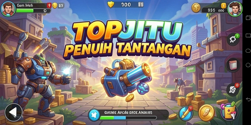Gameplay seru dari TOPJITU dengan berbagai tantangan.