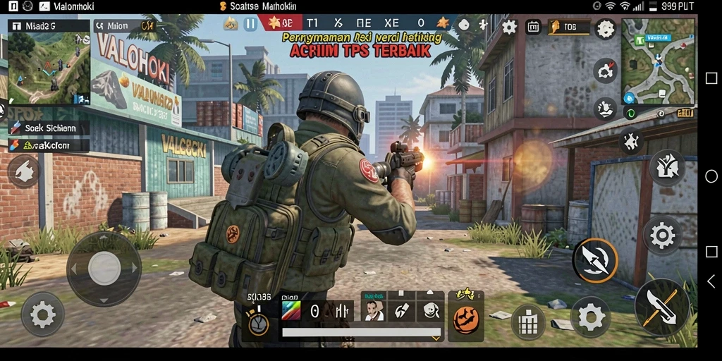 Screenshot gameplay VALOHOKI yang menampilkan aksi seru TPS.