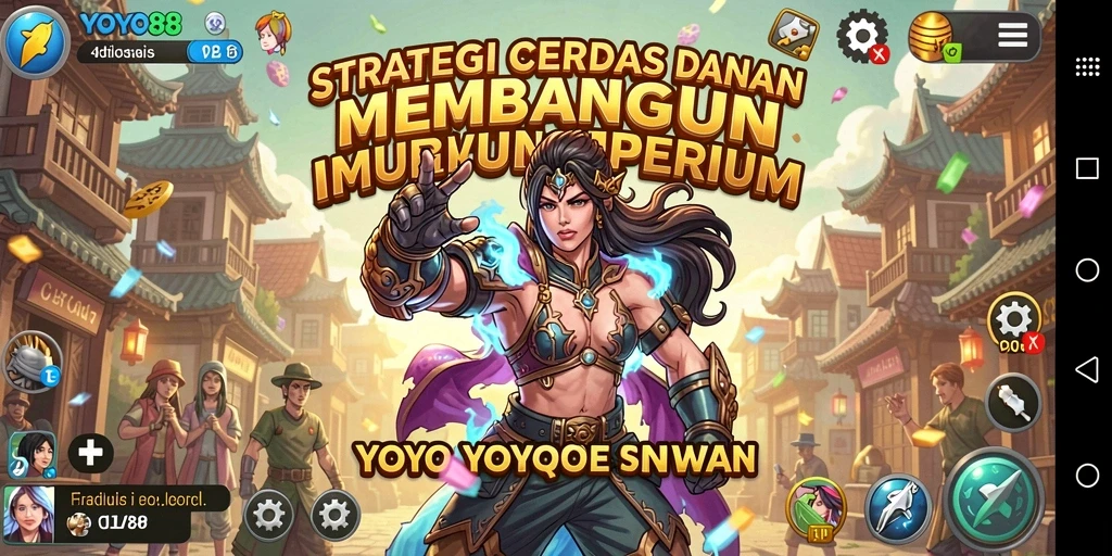 Tangkapan layar utama <strong>YOYO88</strong> menunjukkan strategi dan pertempuran yang intens.